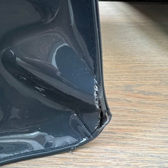Armani Jeans Graphite Patent Leather Tote - Picture 15 of 15